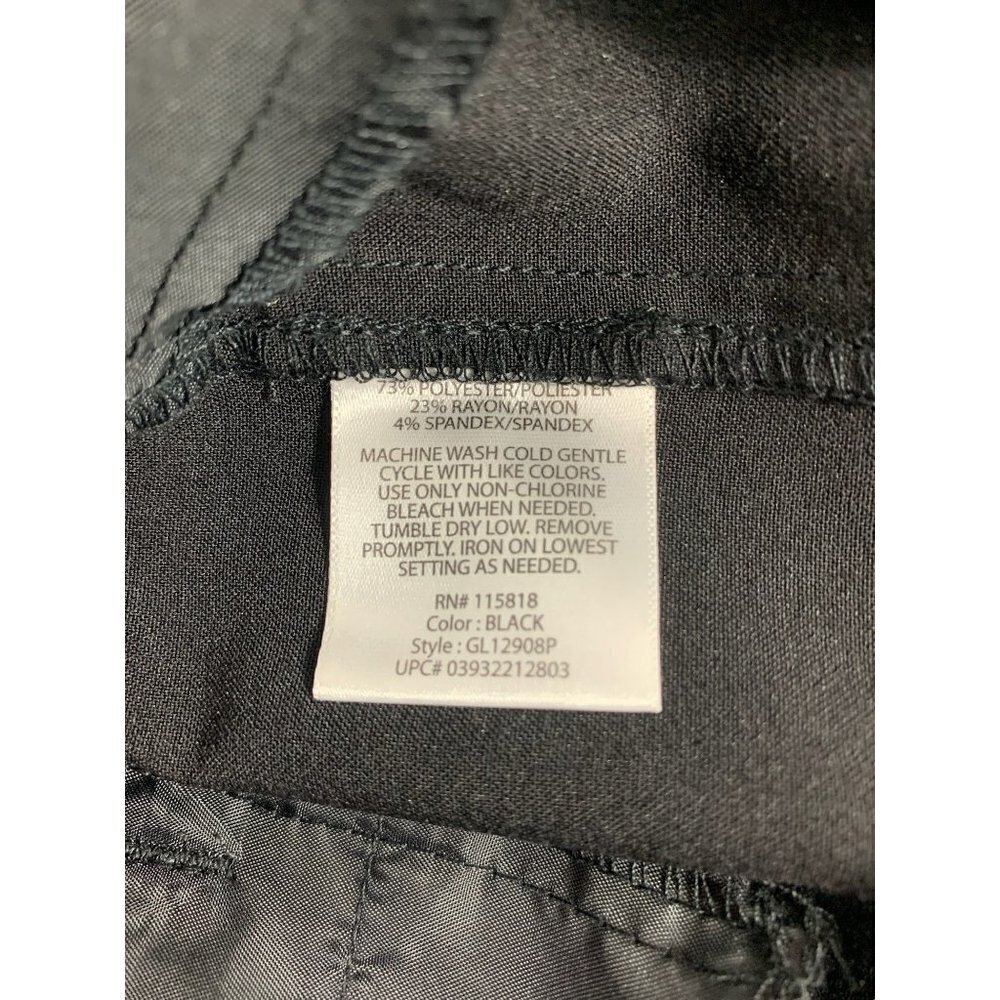George Women's Curvy Fit Black Pants - Picture 4 of 7